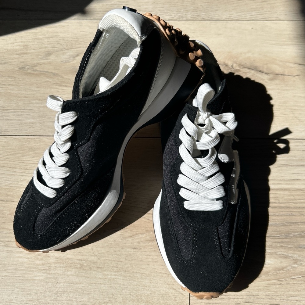 Black and White Steve Madden Sneakers